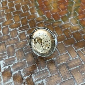 Salvage watch part and resin ring